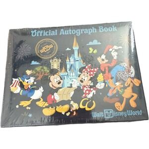 Walt Disney World Official Autograph Book Brand New Sealed Navy Fab 5 Vacation
